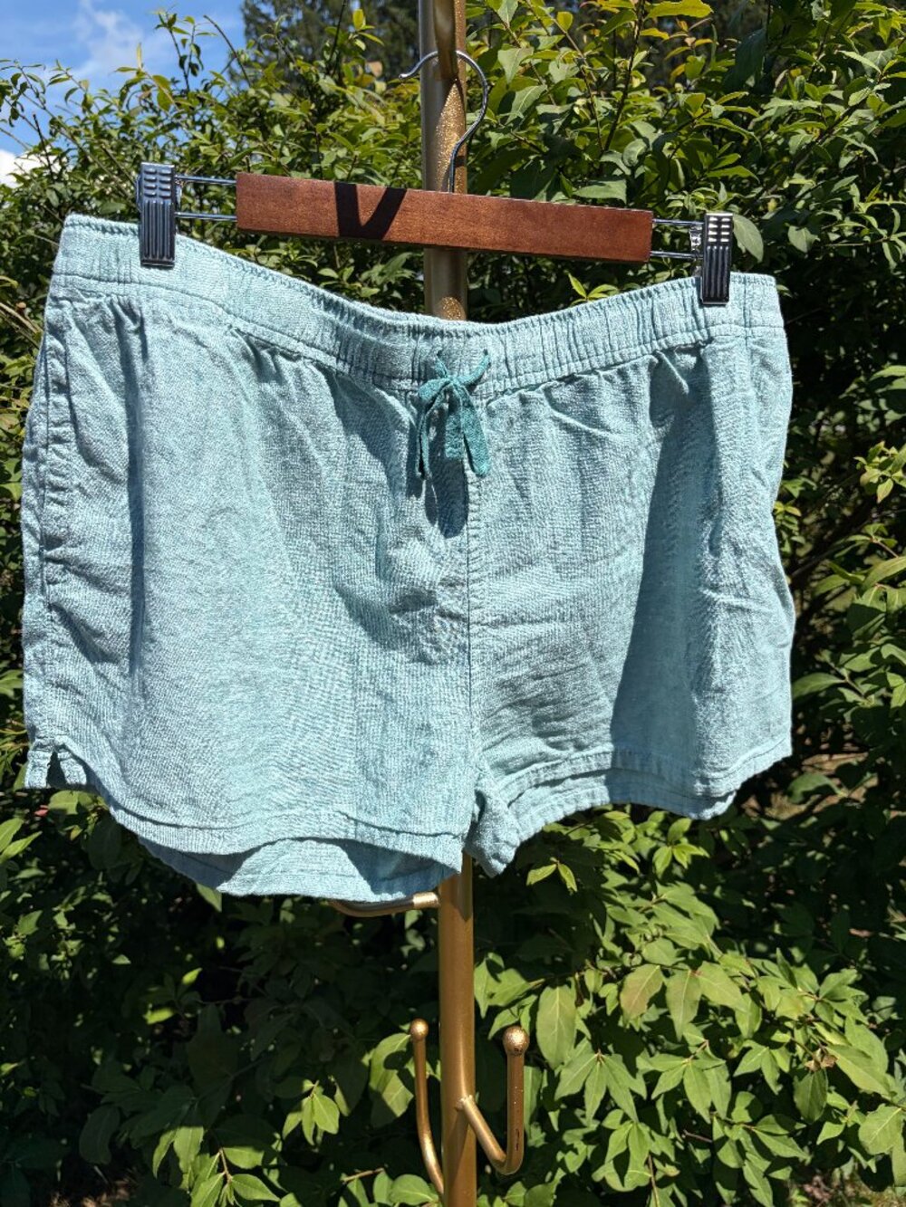 Coastal Patagonia Worn Wear Women's Island Hemp Baggies Shorts seafoam green